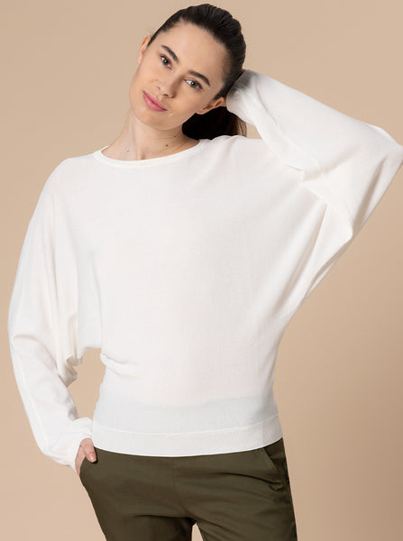 Maglia Manica Pipistrello Pullover In Maglia Manica Pipistrello