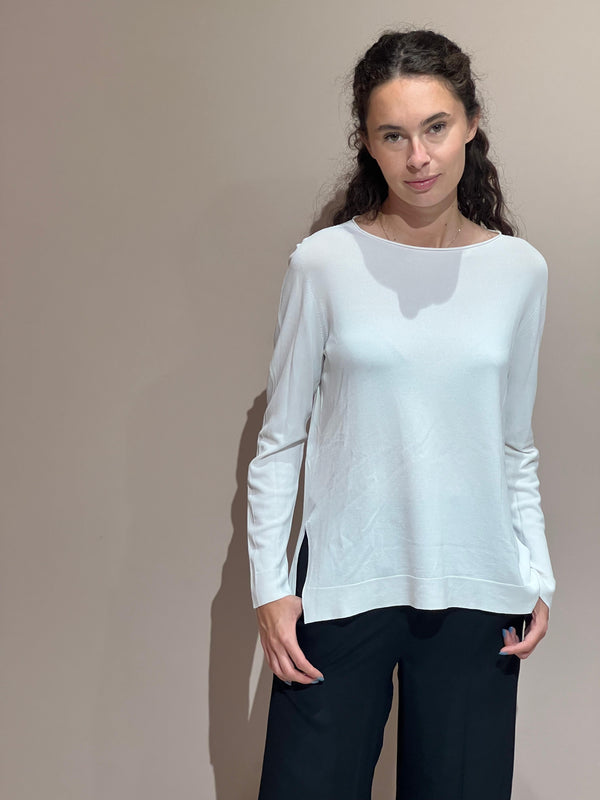 MAGLIA CON SPACCHI IN 2 COLORI
