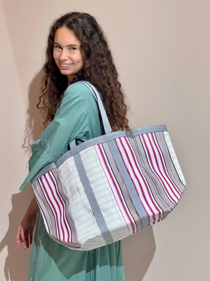 BORSA RIGATA GRANDE