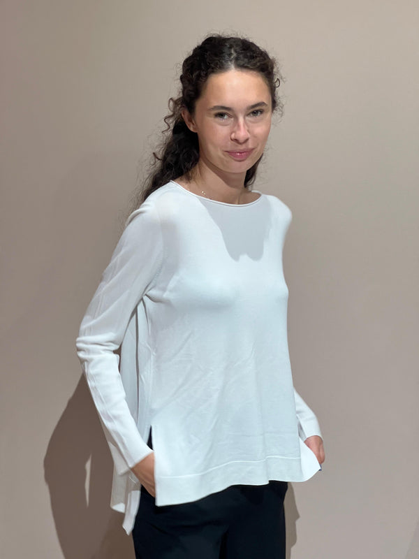 MAGLIA CON SPACCHI IN 2 COLORI