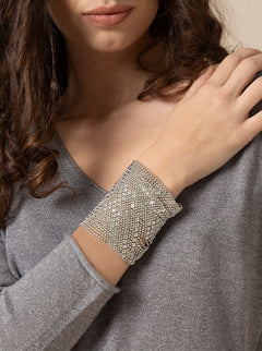BRACCIALE MORBIDO GRANDE ARGENTO
