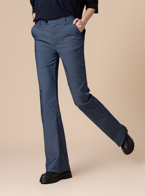 PANTALONE A ZAMPETTA INDACO
