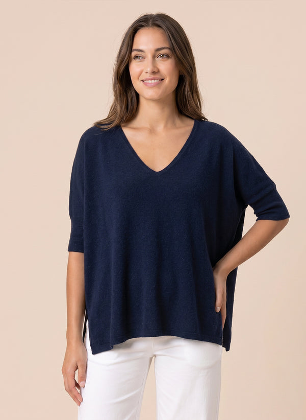 MAGLIA SCOLLO A V OVER