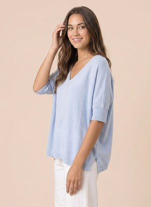 MAGLIA SCOLLO A V OVER