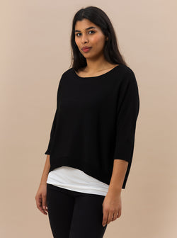 MAGLIA FLUIDA IN 2 COLORI