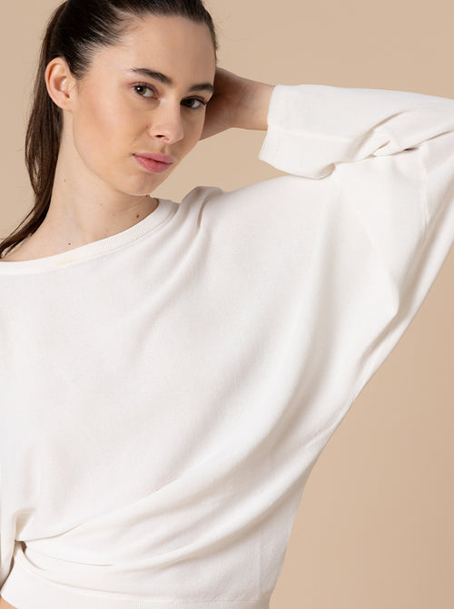 MAGLIA PIPISTRELLO BIANCA