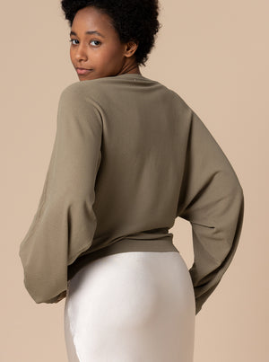 MAGLIA PIPISTRELLO KAKI