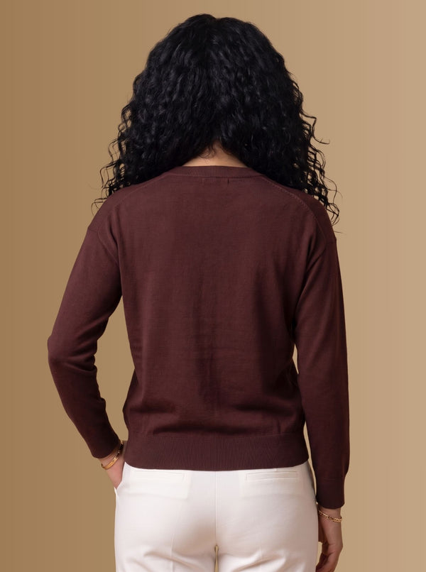 MAGLIA SCOLLO A V IN 3 COLORI