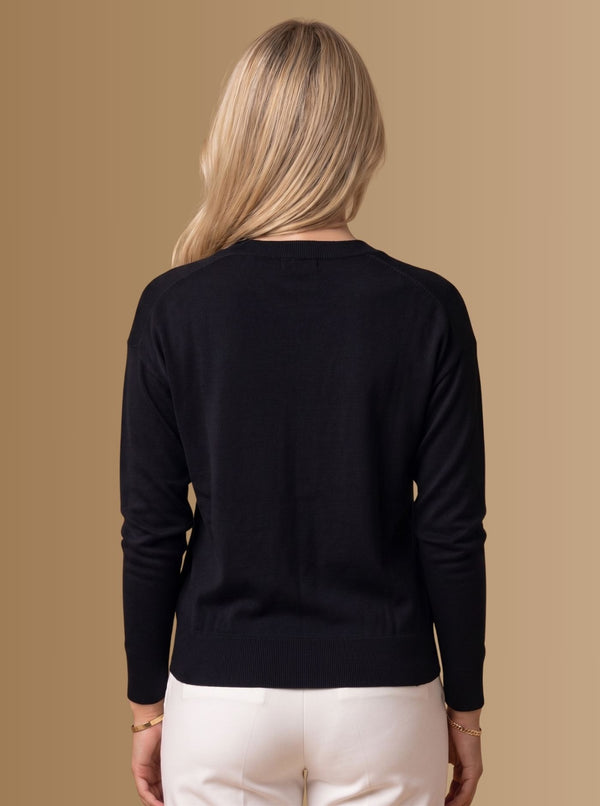 MAGLIA SCOLLO A V IN 3 COLORI