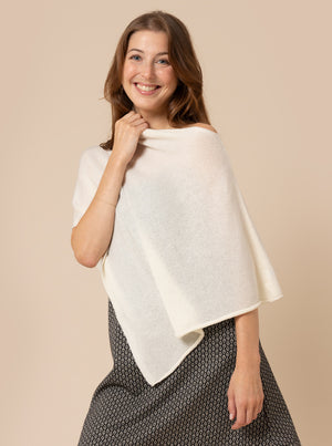 PONCHO BABY 100% CASHMERE IN 3 COLORI