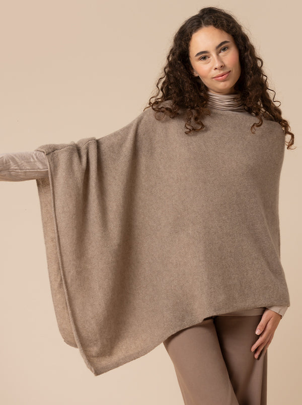 PONCHO BIG 100% CASHMERE in 7 colori