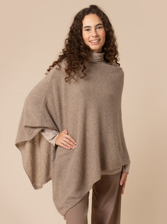 PONCHO BIG 100% CASHMERE in 7 colori