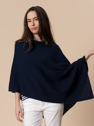 PONCHO BIG 100% CASHMERE in 7 colori