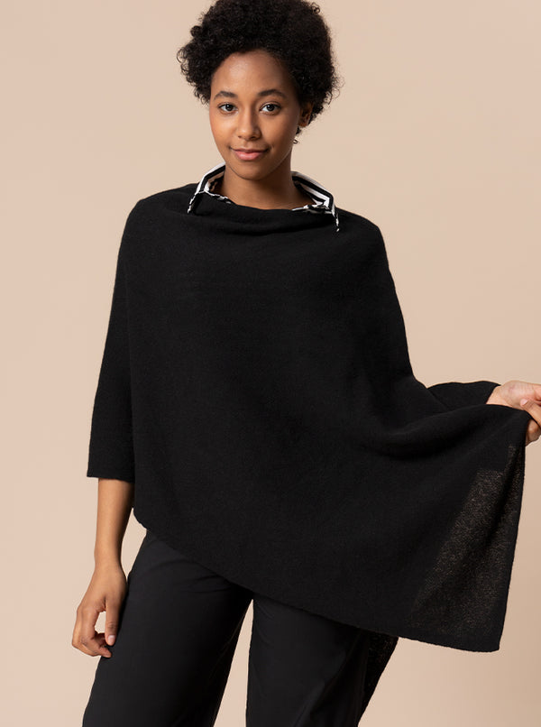 PONCHO BIG 100% CASHMERE in 7 colori