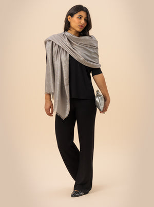POCHETTE IN PELLE LAMINATA