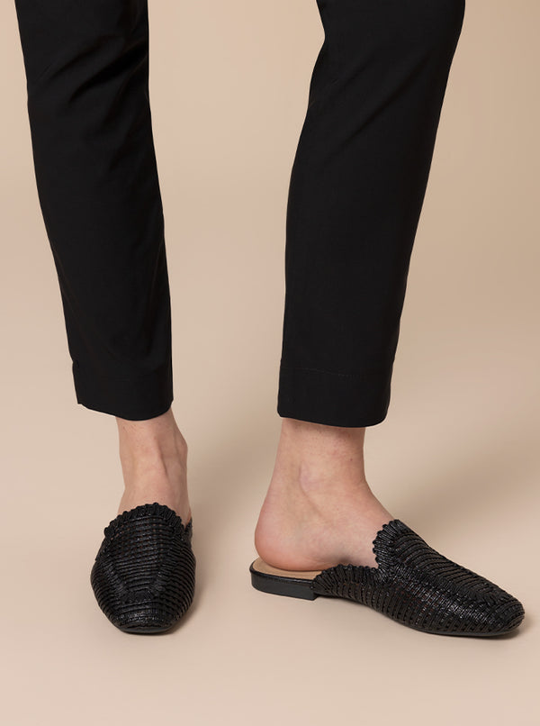 SABO IN ECO PELLE INTRECCIATO NERO