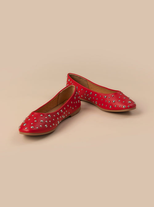 BALLERINE CON BORCHIE IN 3 COLORI