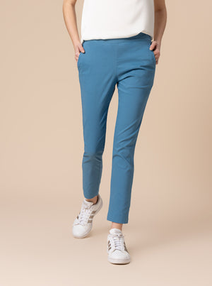 PANTALONI SUSY STRETTO AZZURRO INTENSO
