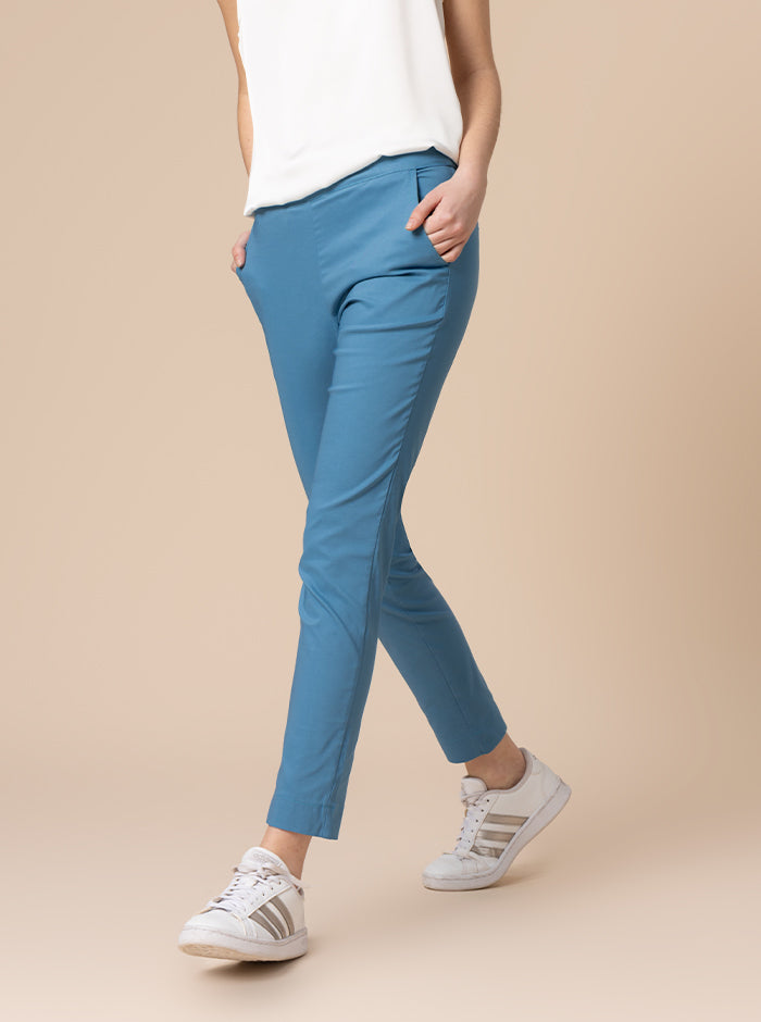 PANTALONI SUSY STRETTO AZZURRO INTENSO