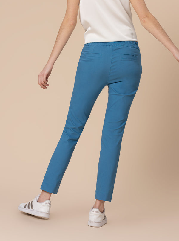 PANTALONI SUSY STRETTO AZZURRO INTENSO