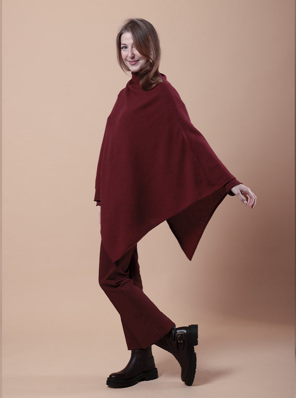 PONCHO BIG 100% CASHMERE in 7 colori