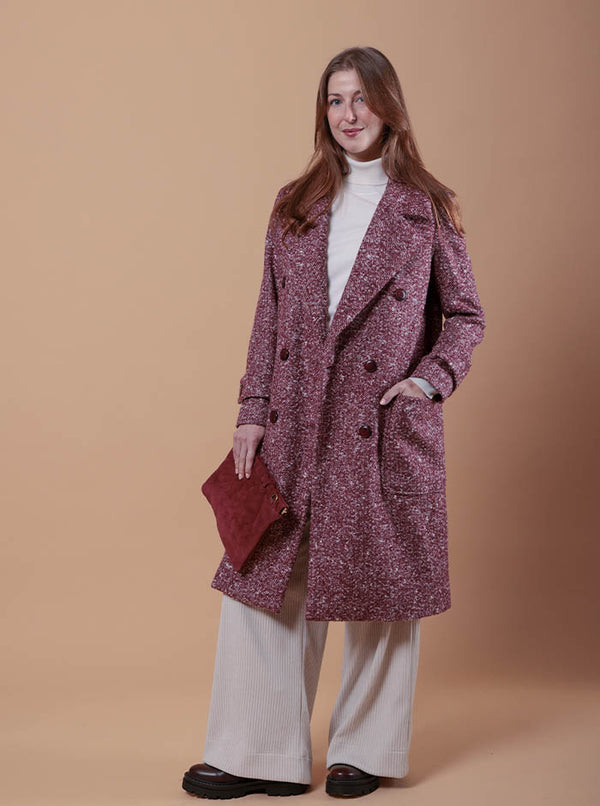 CAPPOTTO DOPPIOPETTO BORDEAUX