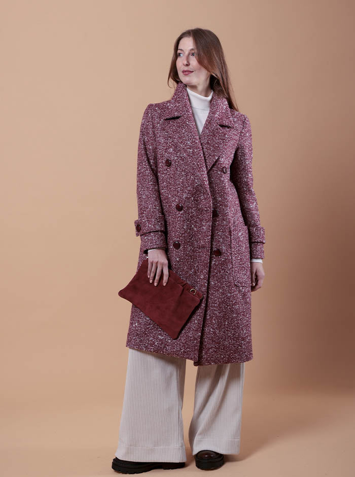 CAPPOTTO DOPPIOPETTO BORDEAUX