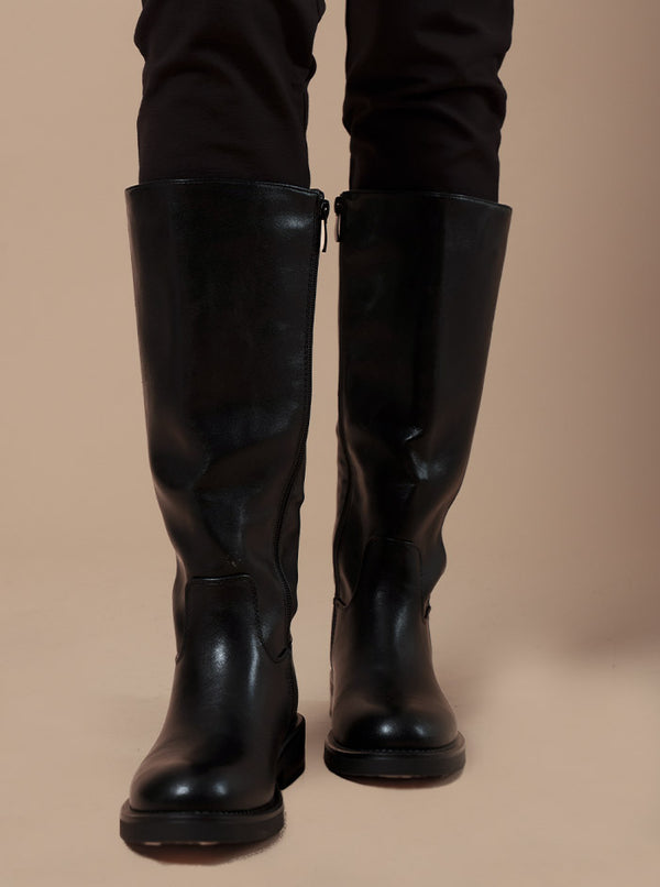 STIVALE IN SIMIL PELLE NERO