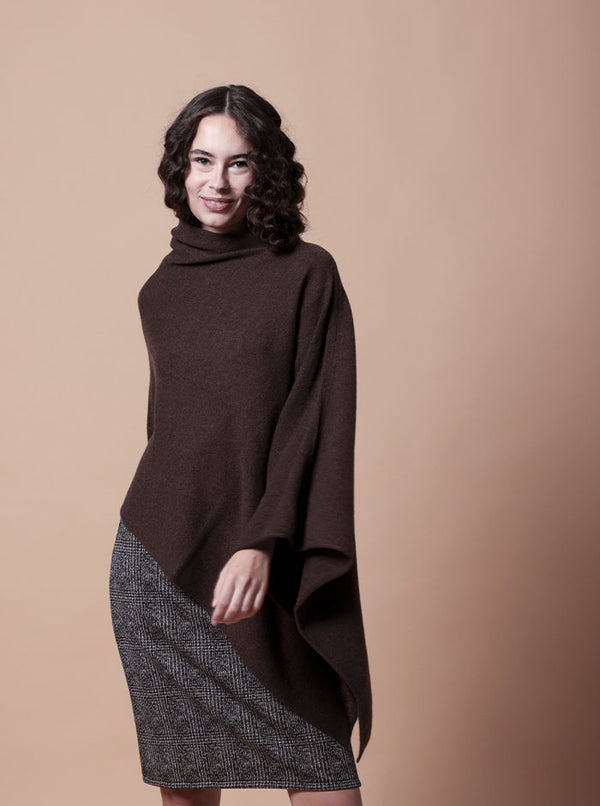 PONCHO BIG 100% CASHMERE in 7 colori
