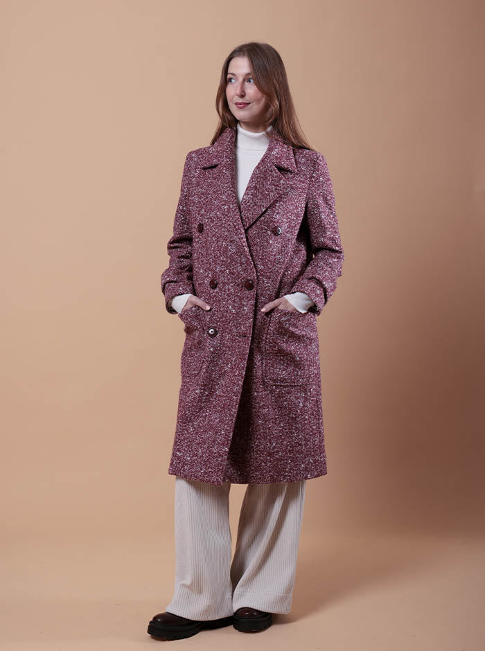 CAPPOTTO DOPPIOPETTO BORDEAUX