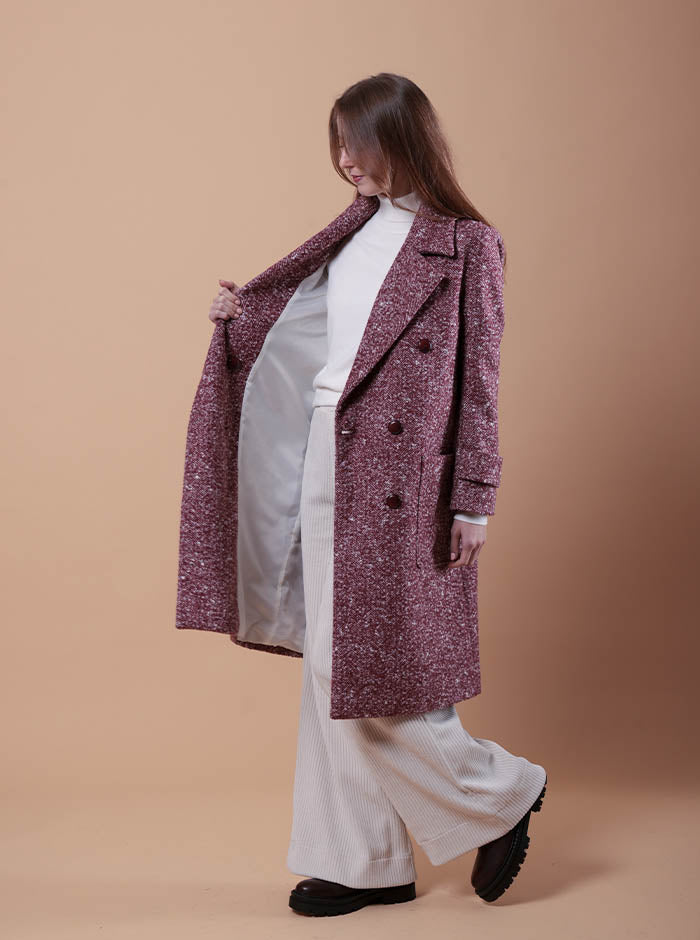 CAPPOTTO DOPPIOPETTO BORDEAUX