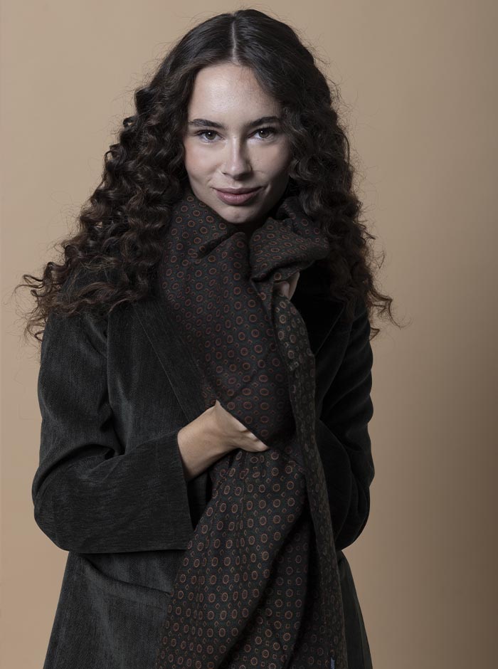 STOLA FANTASIA DISEGNO CRAVATTA IN 2 COLORI