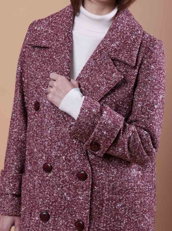 CAPPOTTO DOPPIOPETTO BORDEAUX