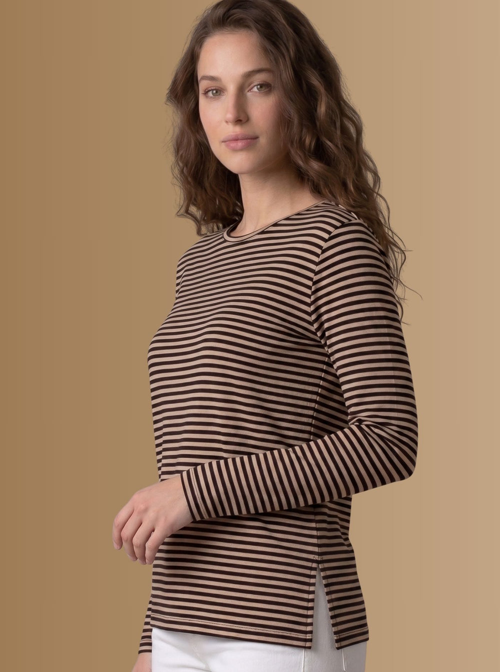 T-SHIRT ANGY RIGATA in 3 colori