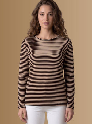 T-SHIRT ANGY RIGATA in 3 colori