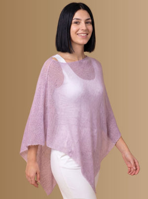 PONCHO IN LINO IN 4 COLORI