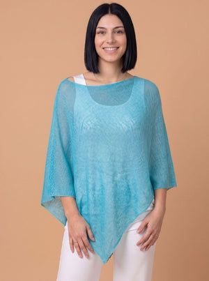 PONCHO IN LINO IN 4 COLORI