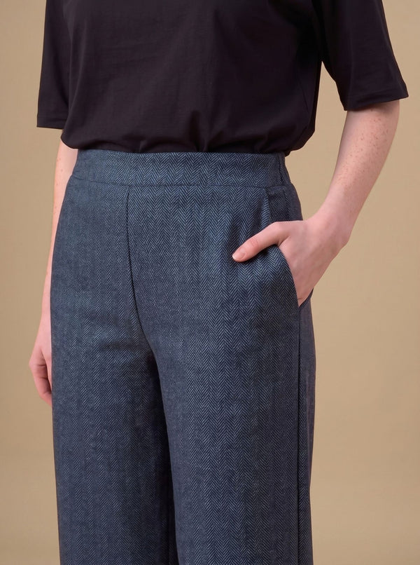 PANTALONE LARGO SPIGATO in 2 colori