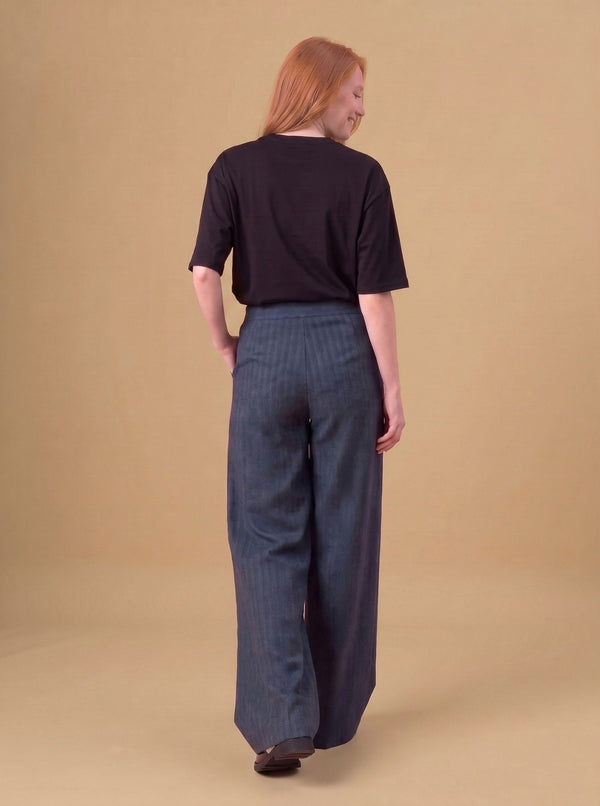 PANTALONE LARGO SPIGATO in 2 colori