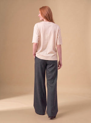 PANTALONE LARGO SPIGATO in 2 colori