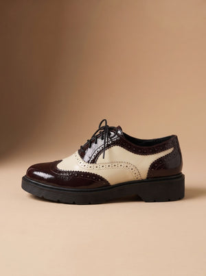 SCARPA STRINGATA BICOLORE