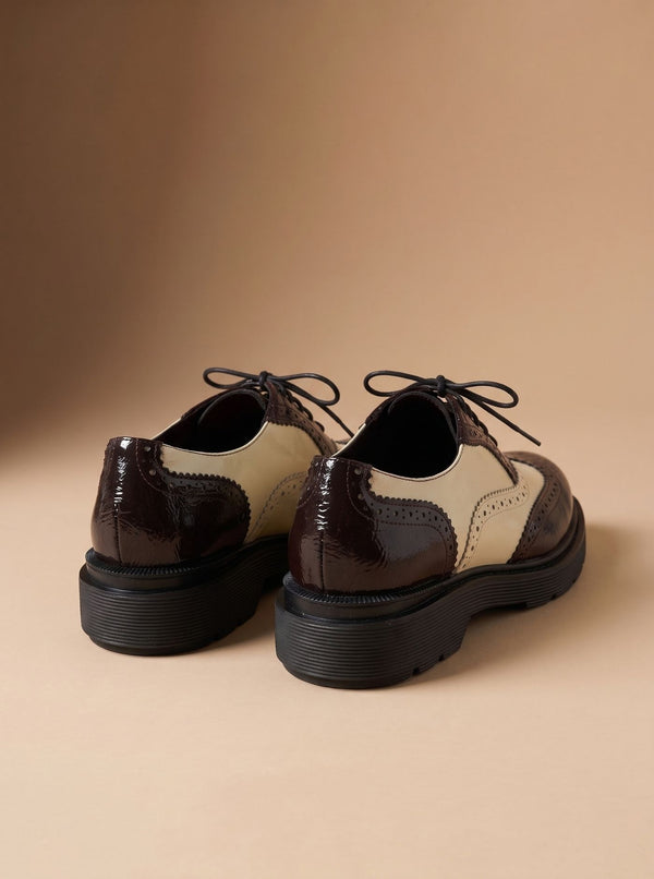 SCARPA STRINGATA BICOLORE