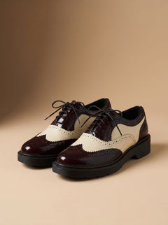 SCARPA STRINGATA BICOLORE